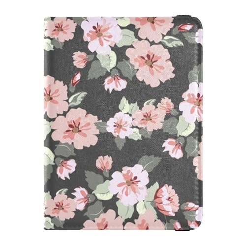 Custodia per passaporto e carta di vaccino con motivo carino di piccoli fiori pelle combinata con slot per carte di vaccinazione portafoglio per uomini e donne Simpatico di