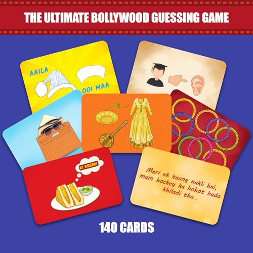 Image of Gouda Games Bollywood Battle 2.0 - Fast-Paced Trivia & Guessing Card Game for Groups, Game Nights & Parties, Gift for Bollywood Fans, Board Game Lovers, Teens & Adults, 3+ Players, Ages 14 & Up