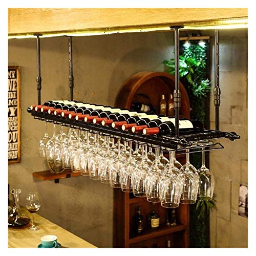 Support à vin suspendu en métal bronze MObyat, esthétique design et robuste