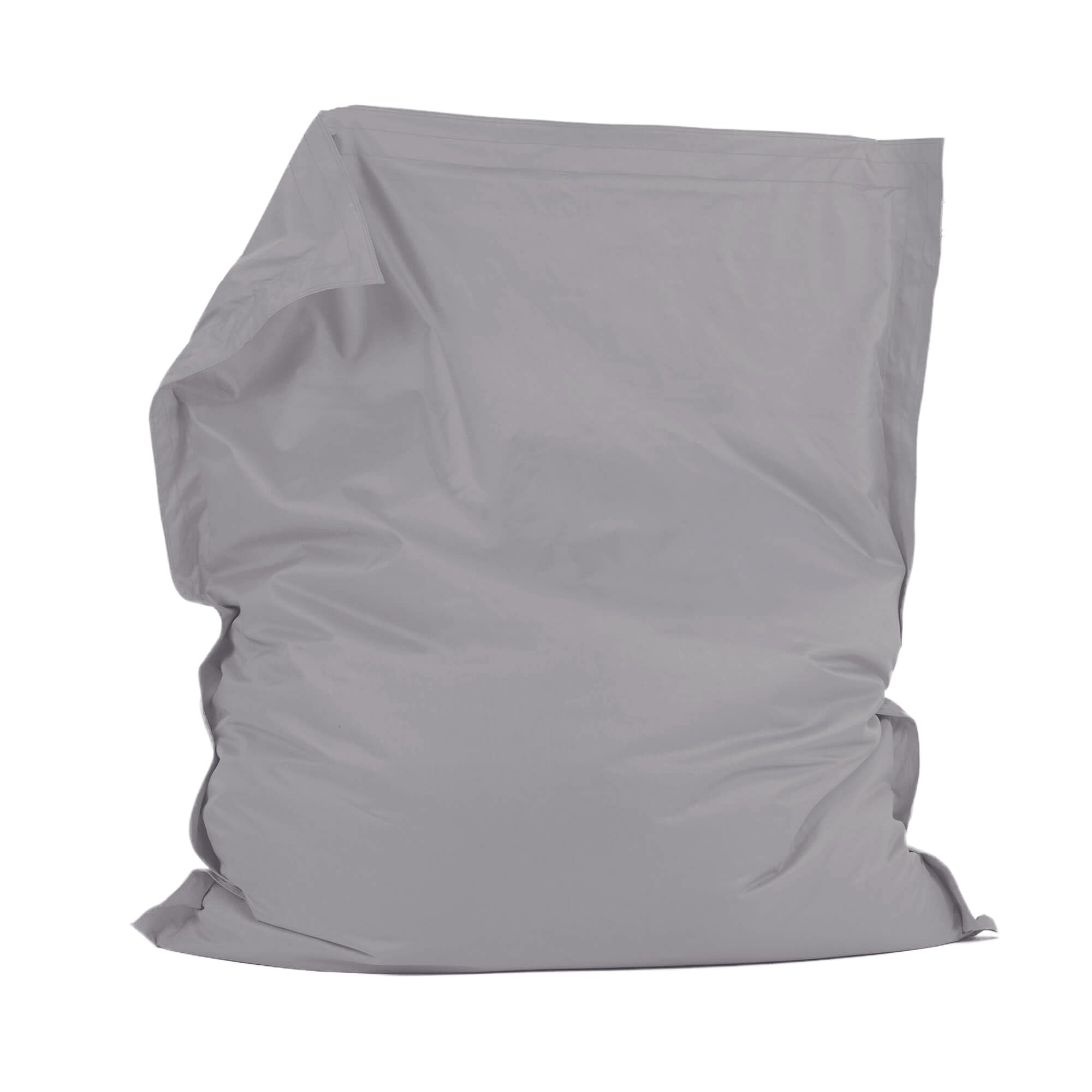Bean Bag Bazaar Giant Bean Bag, Grey, Water Resistant Fabric, Floor Cushion, Beanbag for Indoor and Outdoor Use, Bean Bag with Filling Included, 180cm x 140cm, Gaming, Living Room, Garden