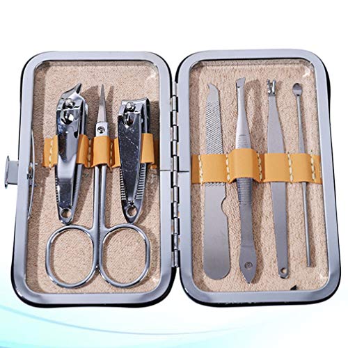 Conjunto de 7 peças de cortador de unha profissional Pretyzoom Kit de cortador de unhas pedicure kit