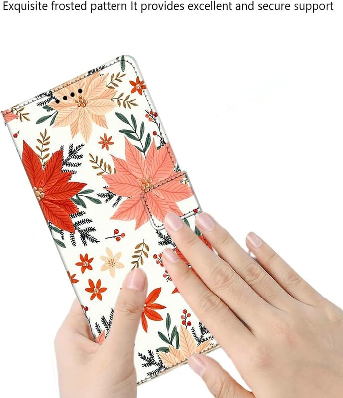 Image of Dkandy for Oneplus Nord 4 5G Printed PU Leather Magnetic Wallet Case Flip Cover for Oneplus Nord 4 5G (Autumn Flowers)