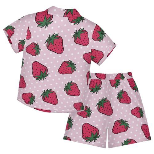 Image of CaTaKu Boys Hawaiian Button-Down Shirts and Short Sets, Boys Summer Outfits 2 Piece Clothes Set Size 3-10T