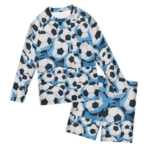 Traje de baño de 2 piezas con protección UV para niños camiseta manga larga playa