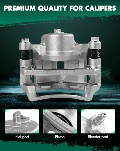 Image of SCITOO 1PC 19B2090 Front Driver Side Disc Brake Caliper With Bracket