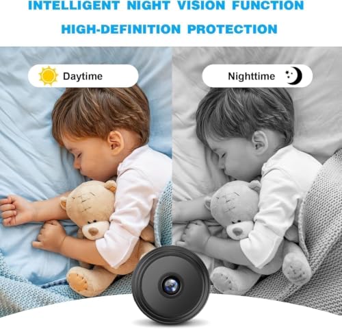 Image of WiFi Camera 360 Security Camera for Home Outdoor High HD Magnet Mini WiFi Magnetic Live Stream Light Vision IP Wireless 1080P Audio Video Hidden CCTV Maagna (1)
