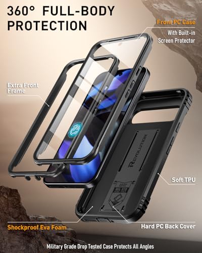 Coque intégrale Google Pixel 9 résistante avec lecteur empreinte - 3