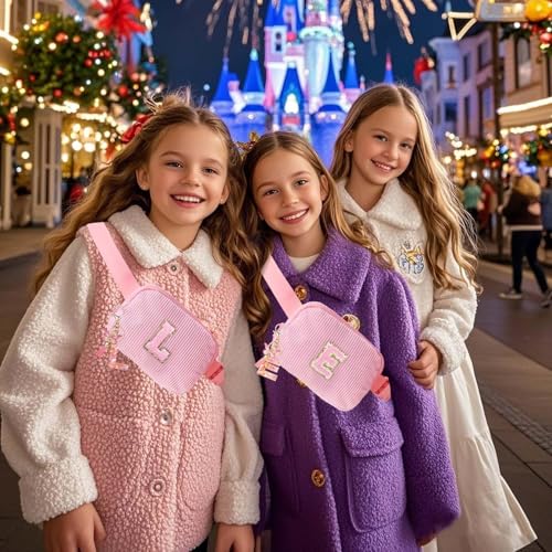 Image of Belt Bag for Girls Gifts - Birthday Gifts for Teenager, Personalized Gifts for Mom Freind Sister Teacher, Graduation GiftsInitial Crossbody Bag Belt Bag for Women F