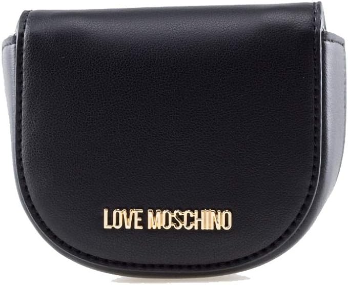Love Moschino pochette nera con tracolla regolabile : Amazon.it: Moda