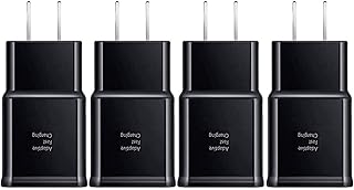 Samsung Adaptive Fast Charging Adapter Quick Charge Charging Block Wall Charger Plug Compatible Samsung Galaxy S22/S22 Ultra/S21/S20/S10/S9/S8/S7/S6 Edge/Note 10 9 8/LG(4-Pack)