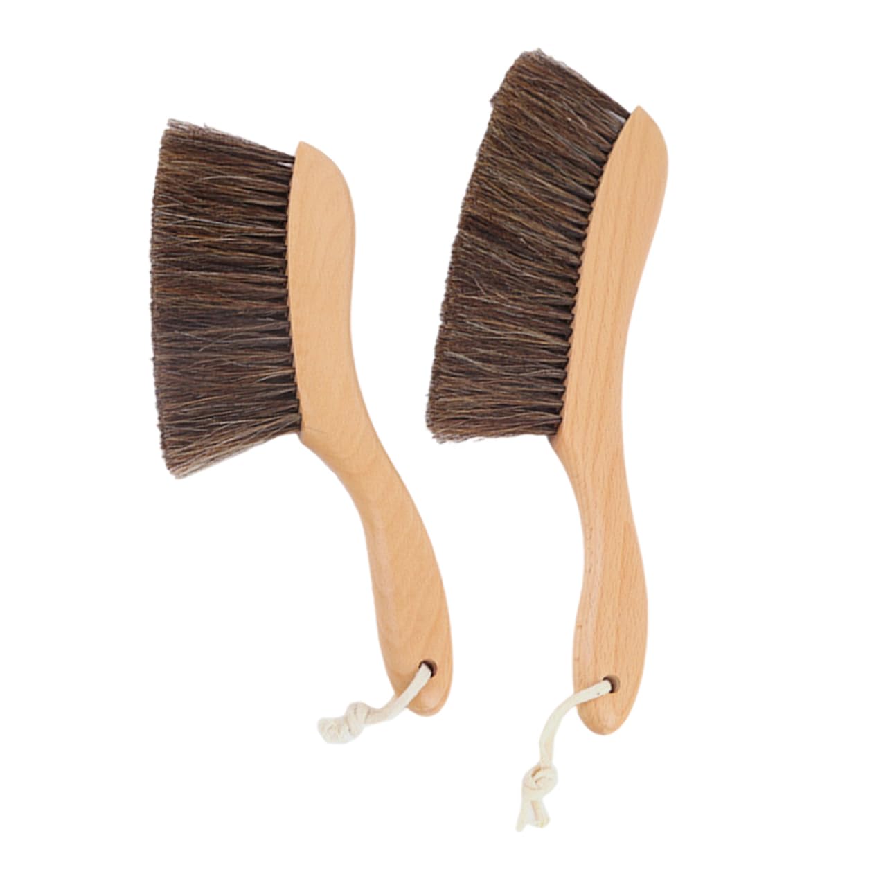 FOMIYES Wooden Bed Brush Handle Cleaning Brush Set 2pcs for Sofa Carpet Bed Sheets