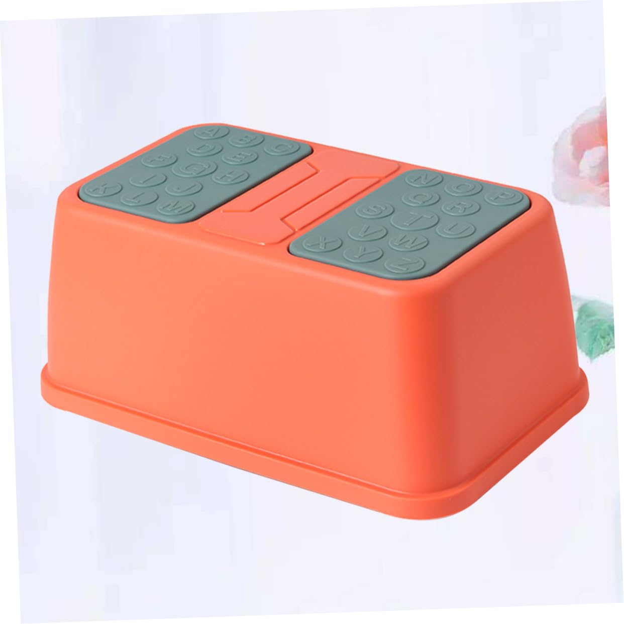 Sgabello in Plastica per Bambini Superficie Antiscivolo Stabile, Gradino Singolo per Casa e Asilo, Colore Rosso Resistente e Sicuro