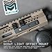 Monstrum Scout Light Mount | Compatible with Surefire M300/M600 Series/Streamlight Protac Series | Extended 45 Degree Offset Mount