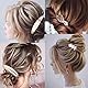 Inilbran Vintage Blatt Haarspange Barrettes Gold Feder Haarspange Metall Blatt Barrette Kopfclips Blatt Haarstift Clip Dekorative Kopfbedeckung Französisch Haarschmuck Für Frauen Und Mädchen