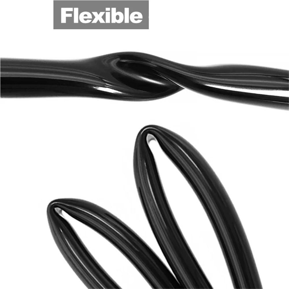Flexibler Gummischlauch Schwarzer kleiner Kapillarschlauch, Außendurchmesser 6 mm, 5, 4, weißer Silikonkautschukschlauch, flexibel for Labor, 1 Stück(Black,10METERS*4MM*8MM)