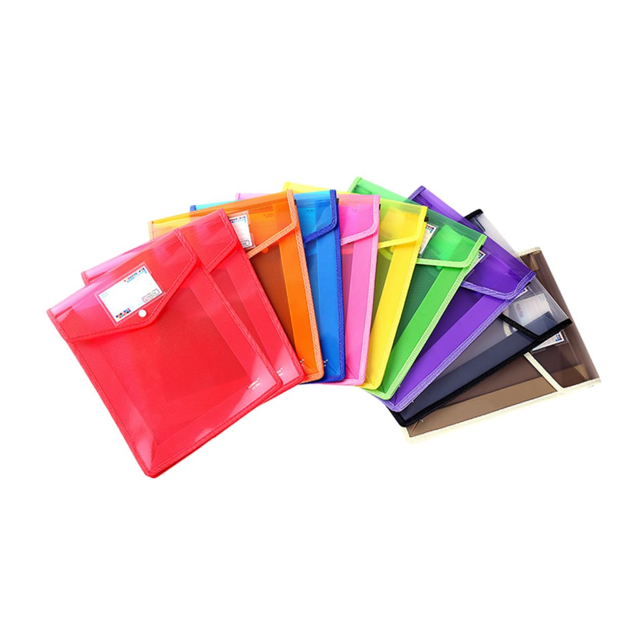SHINEOFI 10 Piezas Carpetas Organizadoras de Archivos para Documentos Carpeta Portátil para Facturas Escolar Clasificadora