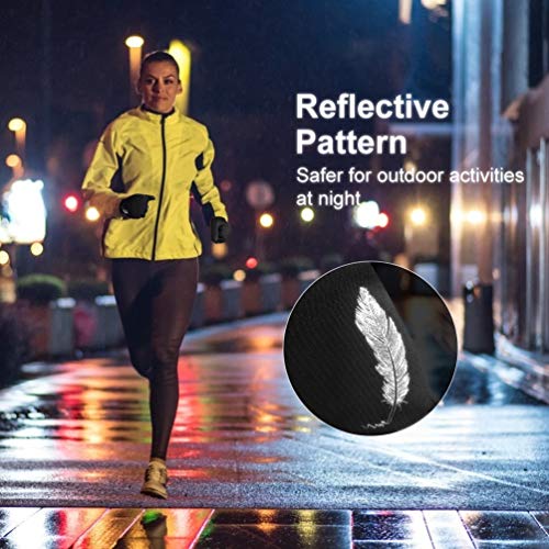 Eefow Winter Fingerless Gloves For Women & Men - Cold Weather Warm Thermal Waterproof Touchscreen Running Gloves Sports Outdoor Cycling Windproof Mittens For Golf Gym Hunting Ski Shooting Black L #TOP3