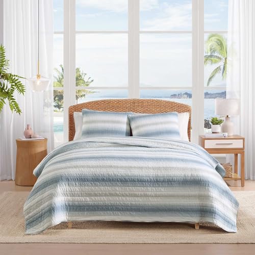 Tommy Bahama - Queen Size Quilt Set, 100% Soft Cotton & Coastal Inspired Bedding for Year Round...