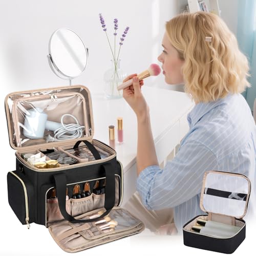 GDNasist Large Makeup Bag with Pouches