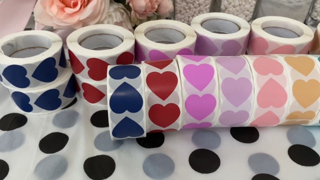 Watch Heart Thermal Sticker Labels on Amazon Live