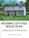 Modern Cottage House plan 3 Bedroom & 2 bath room: Full Construction Drawing