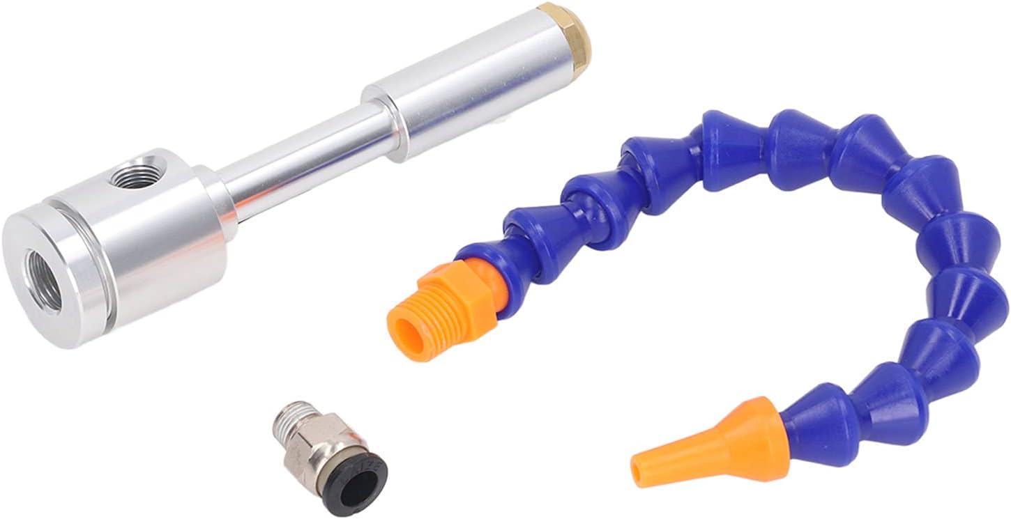 Cold Air Cooling Gun Kit, Aluminum Alloy Vortexing Tube Flexible Universal Tube with Fitting