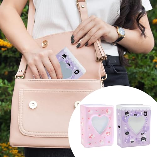 Miniatura 7 de Juego De 2 Soporte Para Tarjetas Fotográficas Kpop, Mini Álbum De Fotos Kpop, Photocard Holder, Mini Álbumes De Fotos Con Llavero, Para Coleccionar Imágenes, Imagen