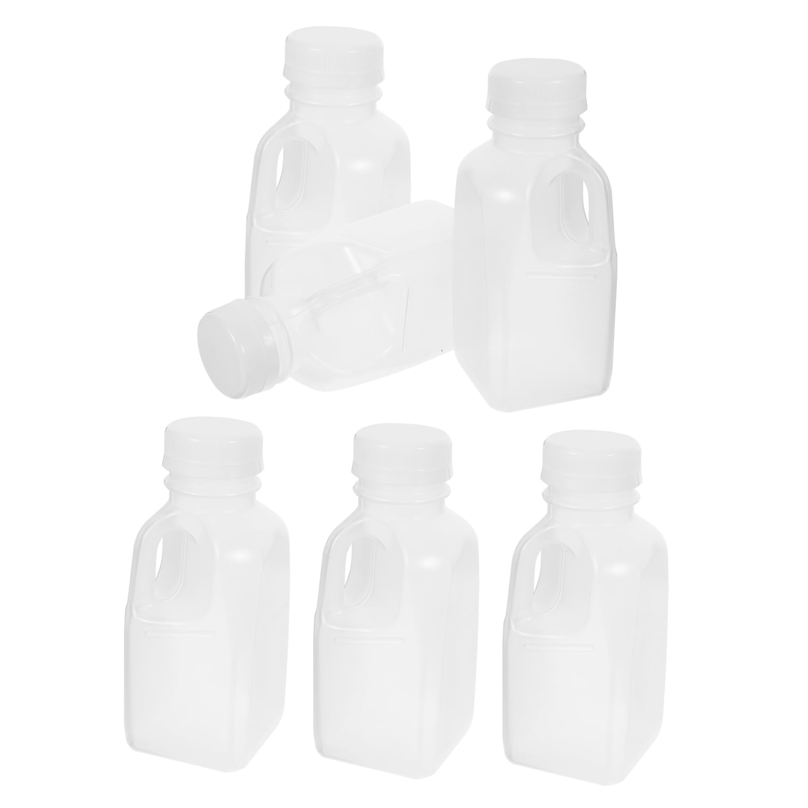 BRIGHTFUFU 6pcs Milk Bottle Juice Bottle Juice Bottles Cold Beverage Bottles Water Bottles Small Bottles Beverage Packing Bottles Multipurpose Drink Bottles Anti-leak Bottles Pp Transparent