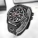 AIMES Watch for Men Military Sport Waterproof Chronograph Mens Watches Analog Quartz Luminous Date Classic Stylish Fashion Casual Designer Wrist Watch Elegant Gift for Men, black, fashion casual sport