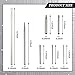12 Metal Model Tool Kits Including 7 Model Long Edge Bending Tools Tab Twisting Tool Cylinder Cone Shape Bend Assist 1 Clipper 4 Metal Tweezers for 3D DIY Jigsaw Puzzles Assembly