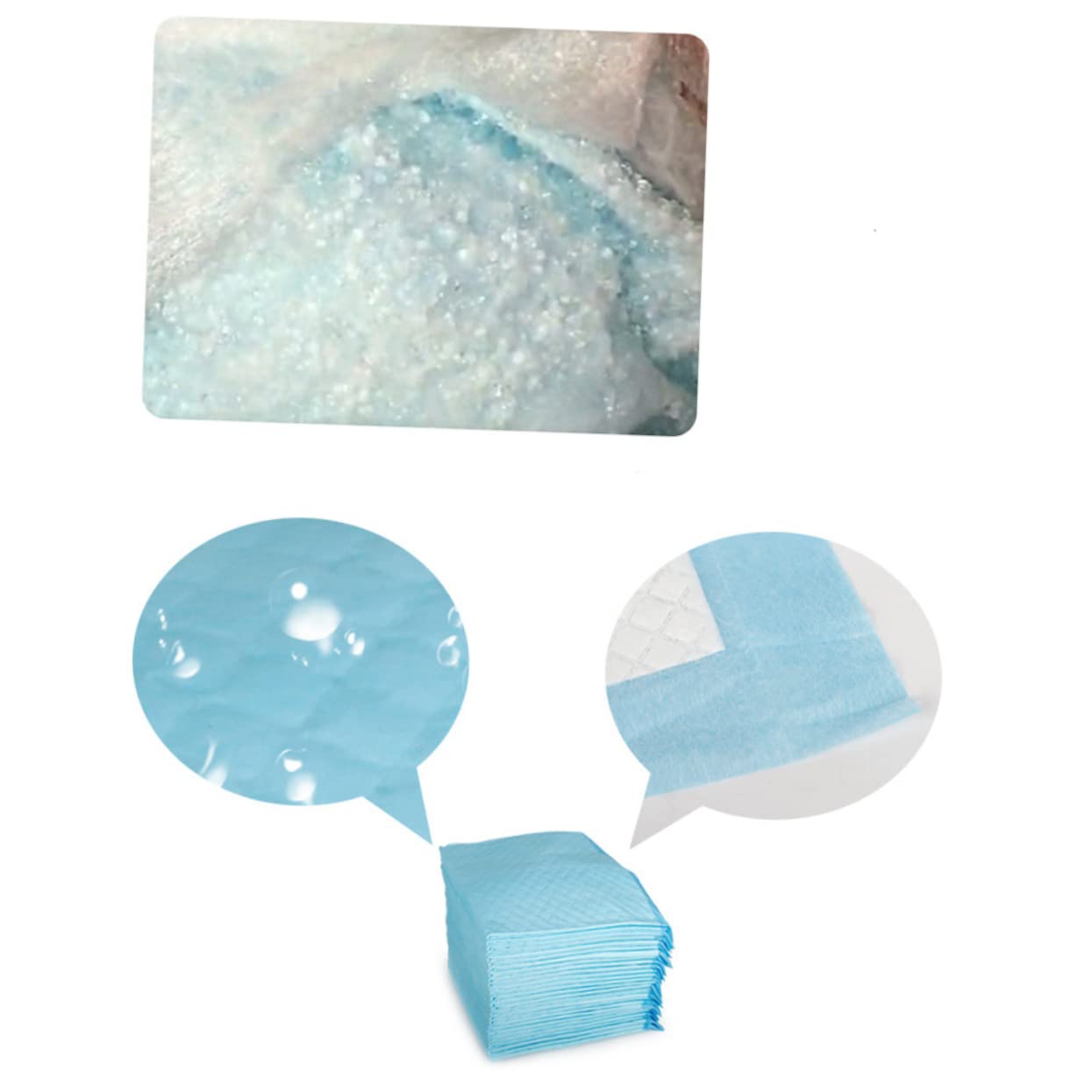 Tappetino Assorbente per Cani Rinforzato Xl 20 Pezzi | Tessuto Non Tessuto, 60cm X 90cm, Blu, per Cuccioli e Animali Domestici, Uso Esterno e Gabbia