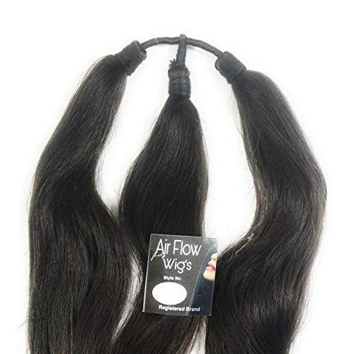 Image of Air Flow Natural Looing Realistic Black Hair Extension Long Hair Silky With Free Wig Comb (Guthni Choti)