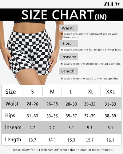 ZLLW Short feminino de cintura alta com estampa fofa de ioga, shorts de motociclista à prova de agac