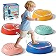 Lehoo Castle Balanciersteine für Kinder mit Lichtern und Musik, Stapelsteine Balance Steine Set Für Drinnen und Draußen, Stepping Stones, Outdoor Spiele für Kinder