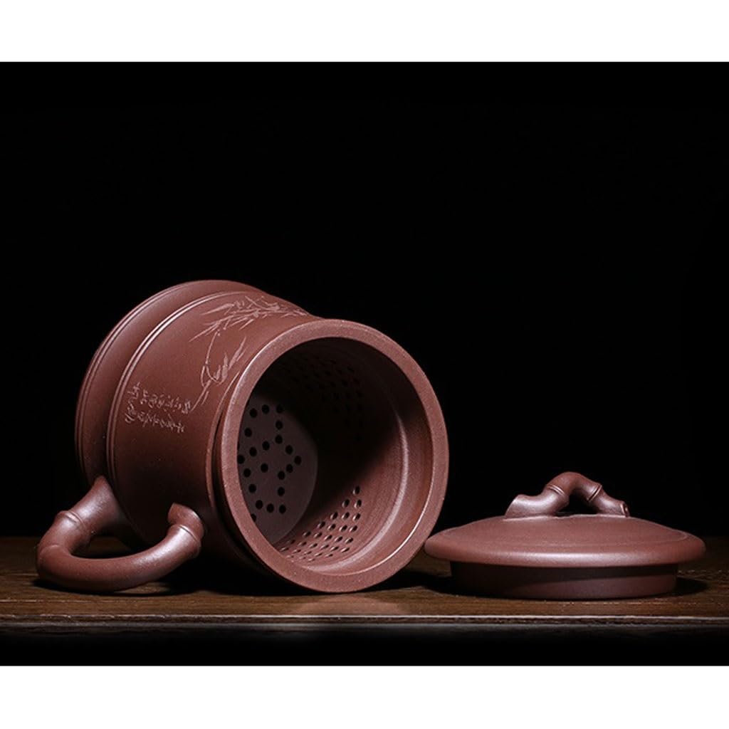 Tasse à thé Tasse à thé avec Filtre en Sable Violet, Tasse à thé Faite à la Main, Tasse à thé for la Maison, Le Bureau, la Cuisine, l'étude, 560 ML Tasses à thé réutilisables