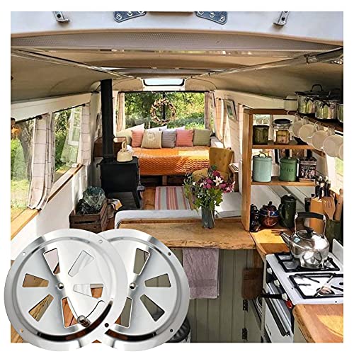 ARBO-INOX Lüftungsrosette Edelstahl 125 Mm – Verstellbarer Kiemenlüfter Für Boot & Grill