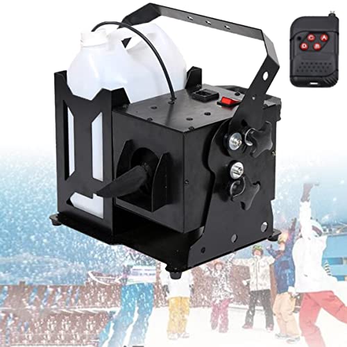 UWYTGF Stage Machine Snow Machine,with Remote Control, Portable Outdoor and Indoor Stage Snowflake Maker, Fake Falling Snowflakeeffect Perfect, for Stage Effect, Christmas, Wedding, Party (1000W)