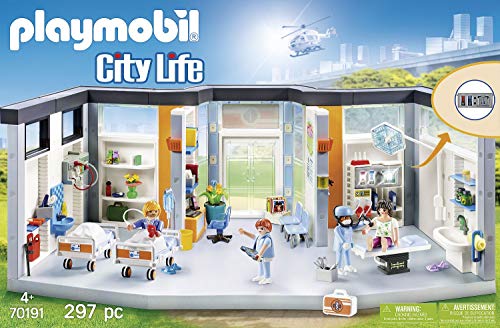 playmobil hospital play box