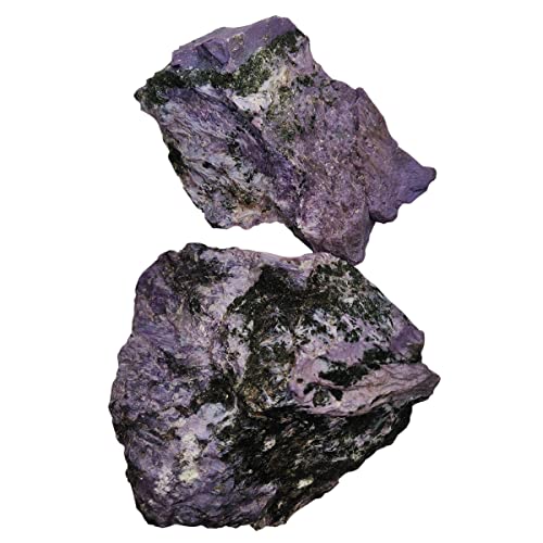 Image of Charoite Crystal Raw for Meditation & Reiki (750 Gm) | Natural Gemstone for Transformation & Inner Strength | Decorative Crystal Showpieces for Vastu Home Decor & Office Desk Decoration (3-4 Pcs)