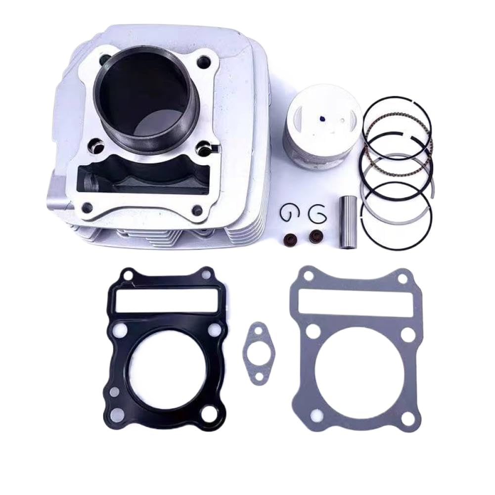 Kit pistone cilindro motore moto compatibile con Haojue EN125 EN125-A EN125-2F EN125-2A 125cc EN 125cc EN125-2E