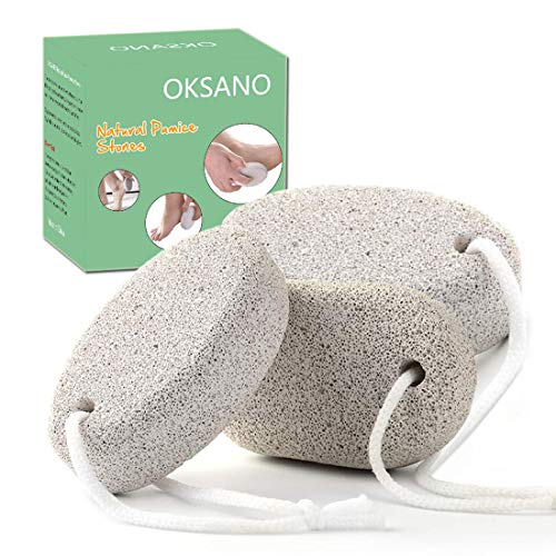 OKSANO Pumice Stone 3PCS, Nutural Pumice Stone for Feet, Foot Skin Pumice Stone Toilet Bowl Cleaning, Scrubber Pedicure Tools, Exfoliation to Remove Dead Skin
