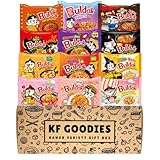 KF GOODIES Korean Ramen Variety Pack Gift Box (12 Count) - Spicy Buldak Noodle Assortment for Birthdays, College Care Packages, Office Snacks and Gifts