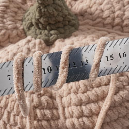 Image of Crafted By Catherine Blanket Solid Yarn - 2 Pack (213 Yards Each Skein), Antique White, Gauge 6 Super Bulky