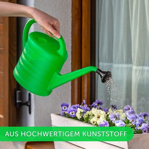 KADAX Lightweight Watering Can with Comfort Grip Handle, Plastic Watering Can for Indoor, Outdoor, Flowers, Plants, Garden Tools for Watering (2,5L)
