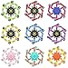 Christmas Transformable Fidget Spinners,Funny Stress Relief Sensory Fidget Toys,Deformable Chain DIY Robot Fingertip Gyros Toys Party Favors Christmas Stocking Stuffers for Kids and Adults (9PC)