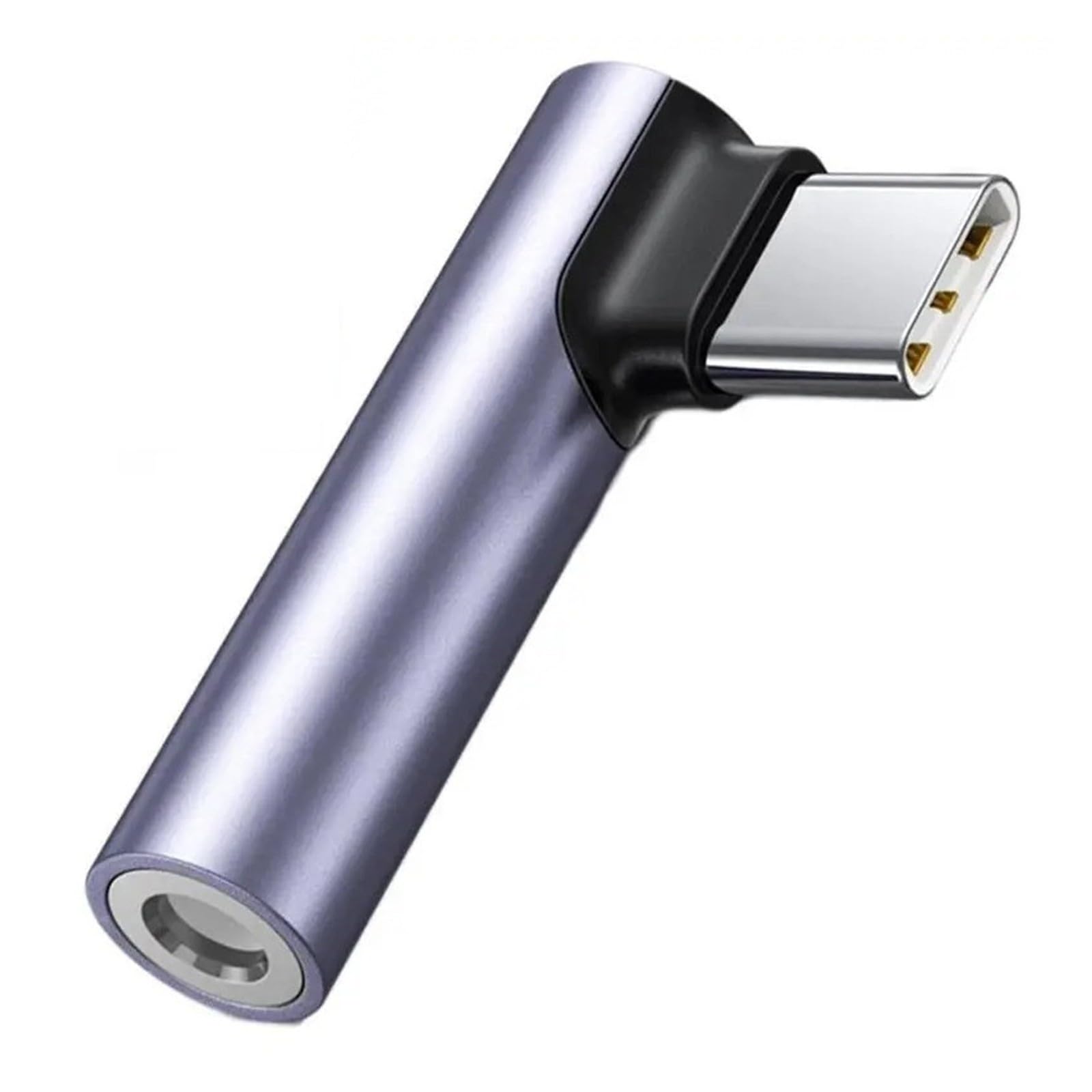 Adaptateur coude de type C vers prise jack 3,5 mm pour téléphone portable Android (A2)