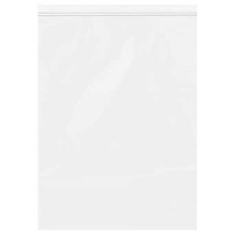 9x 12 100pcs Clear Plastic Reusable Resealable Poly Bags, 2 Mil Reclosable Zipper Lock Seal Bags for Halloween Face Mask, Candy, Clothes, Jewelry, Storage, Packaging, Shipping