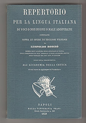 REPERTORIO PER LA LINGUA ITALIANA DI VOCI o NON