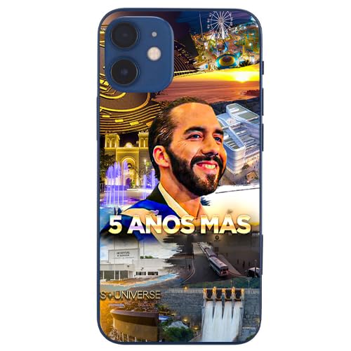 Coque iPhone 11 Nayib Bukele cadeau idéal multicolor motif politique 5 Years More