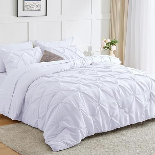 Luxury Alford Alexander Pin Tuck Pinch Pleat Duvet Quilt Cover Reversible Diamond...